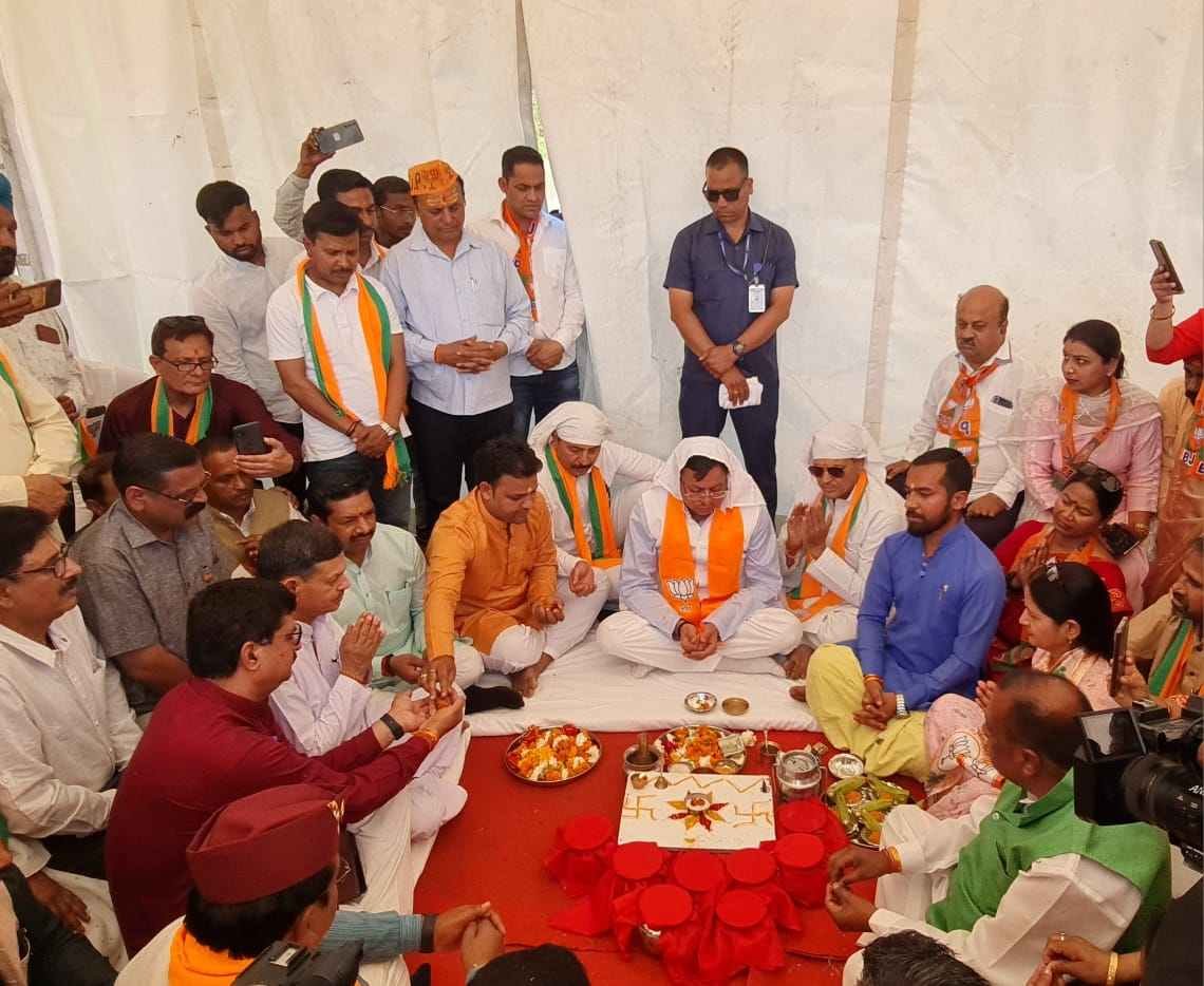 पीएम मोदी के प्रस्तावित जनसभा स्थल का हुआ भूमि पूजन, रैली को सफल बनाने में जुटी बीजेपी