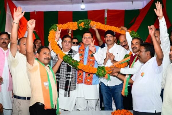 बदरीनाथ में भाजपा प्रत्याशी के जीतते ही यहां ट्रिपल इंजन लग जायेगा : मुख्यमंत्री धामी