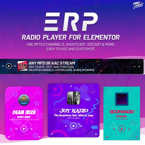 Erplayer | Radio Player for Elementor
