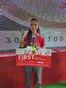 गौरव का पल: उत्तराखण्ड की अनीशा ने 10 किलोमीटर की 3.0 राष्ट्रीय रेड रन मैराथन प्रतियोगिता में किया प्रथम स्थान प्राप्त