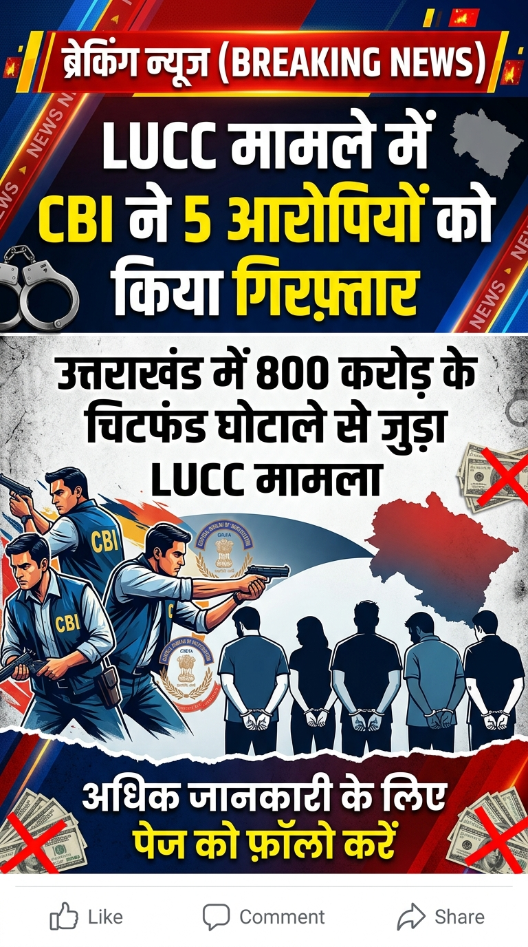 LUCC चिटफंड घोटाले में सीबीआई ने की गिरफ्तारियां |