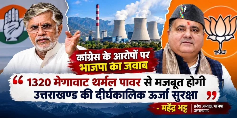 31.71 रुपये प्रति यूनिट गैस पावर का करार करने वाले न बांटें ज्ञान : महेंद्र भट्ट; 5.74 रुपये प्रति यूनिट में 25 वर्षों के लिए बिजली सुनिश्चित, कांग्रेस शासन के करार पर भाजपा ने उठाए सवाल